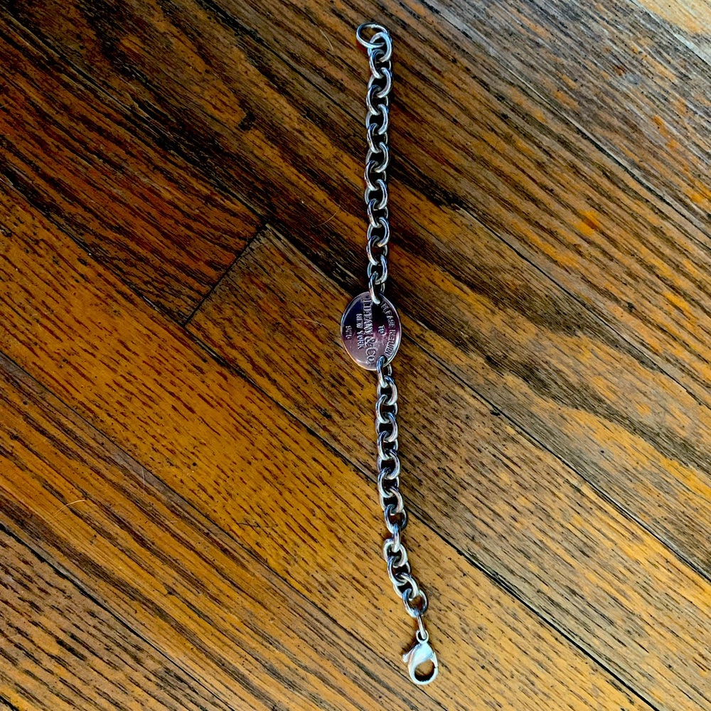 Tiffany & Co Sterling Silver Round Tag Return to Tiffany’s Bracelet